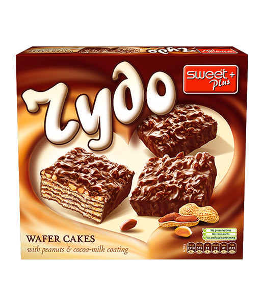 SweetPlus Rydo Wafer Cakes with Peanuts 12x180g