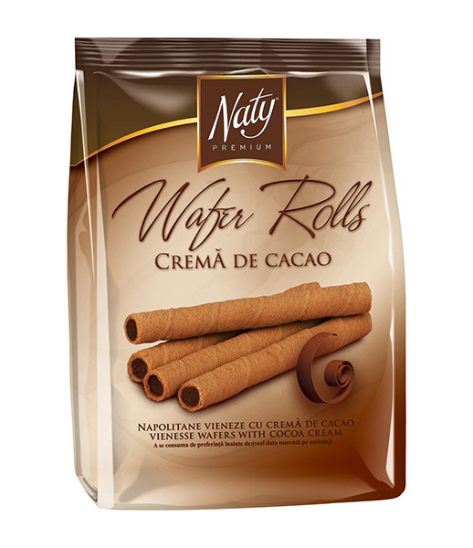 Naty Wafer Rolls Cacao 9x200g