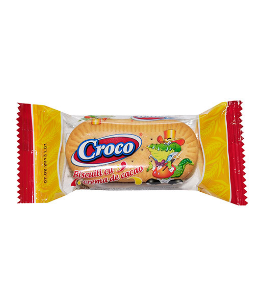 Croco Oval Sandwich with Cocao Cream Biscuits 114x25g