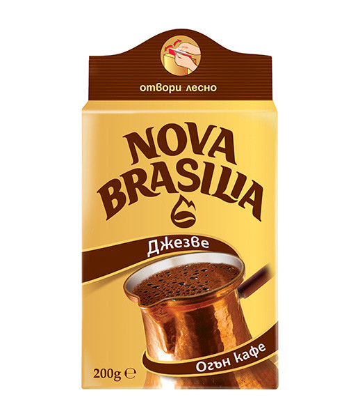 Nova Brazilia Grinded Jezve Brown Coffee 12x200g