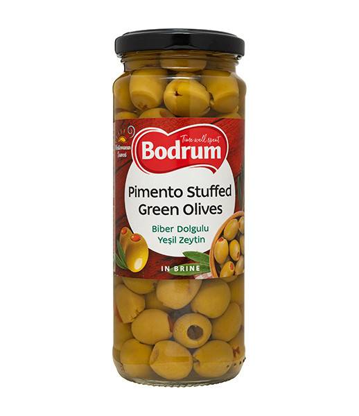 Bodrum Pimento Stuffed Green Olives 12x340g