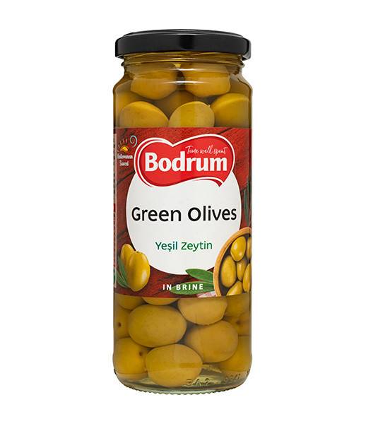 Bodrum Whole Green Olives 12x340g