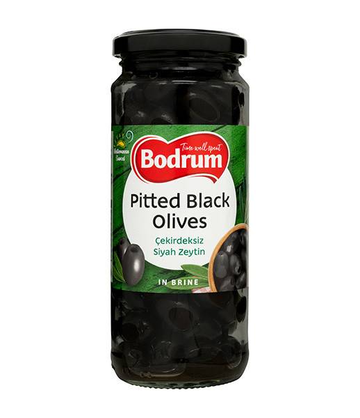 Bodrum Pitted Black Olives 12x340g