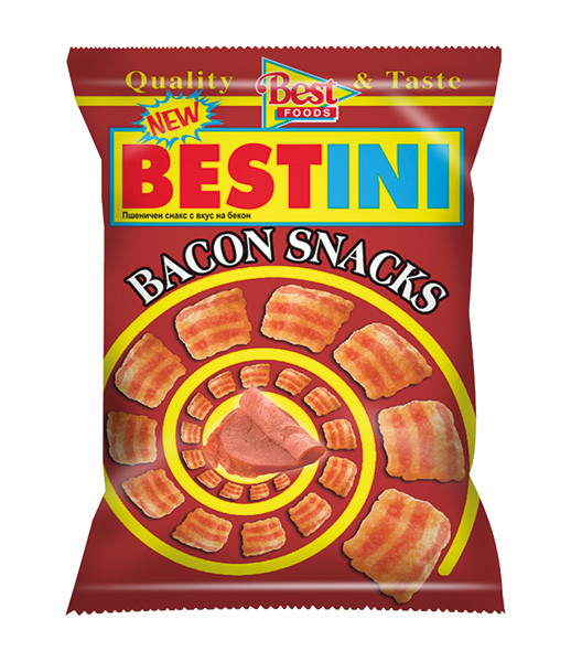 Crisps Lotto Bestini Bacon Snacks 20x80g