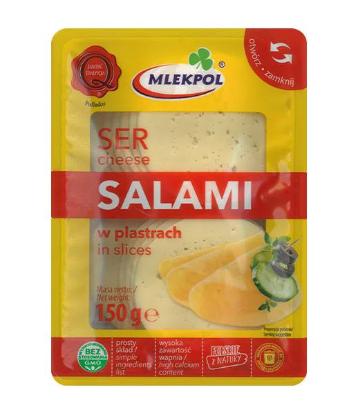 Mlekpol Salami Cheese Slices 12x150g