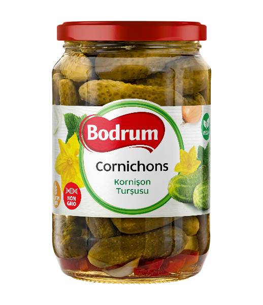 5Bodrum 720cc Cornichons Pickles (120-150) 6x680g