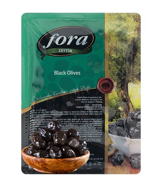 Fora Black Olive Konfit in Vacuum (291-350) 12x800g