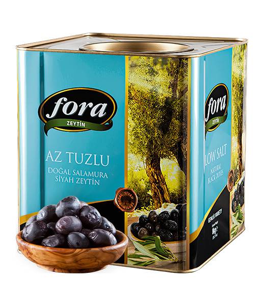 Fora Gemlik Black Olives with Low Salt (282-320) 1x8kg