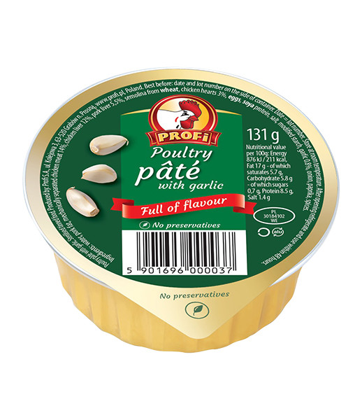 Profi Poultry Pate with Garlic 15x131g