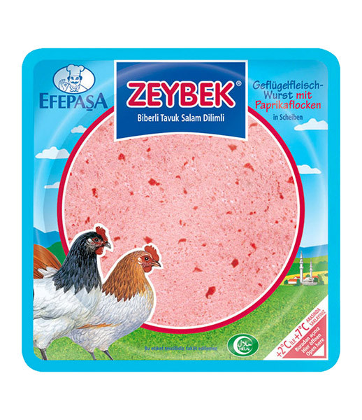 Efepasa Zeybek - Sliced Chicken Salami (Hot) 12x200g