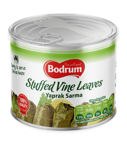 Bodrum Stuffed Vine Leaves Ready Meal 6x400g