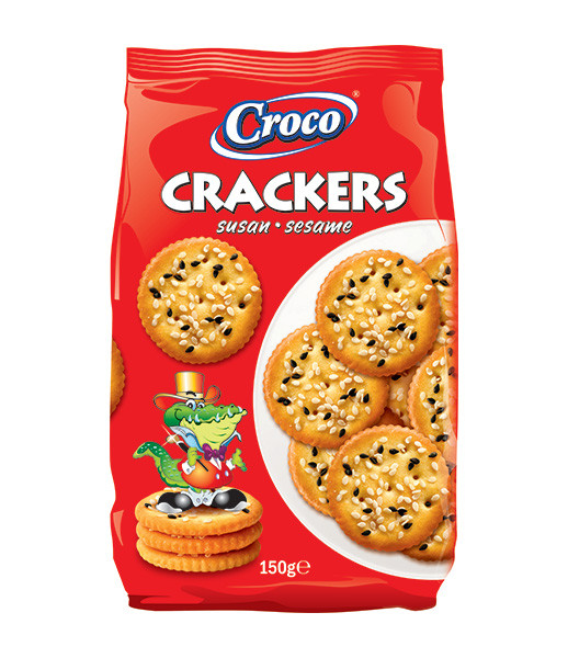 Croco Crackers Sesame 12x150g