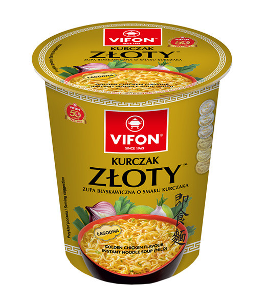 Vifon Cup Noodle Soup Golden Chicken (KURCZAK ZLOTY) 6x60g