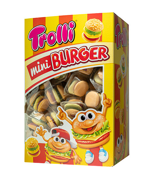 Trolli Gummi Mini Burger 1x(80x10g)