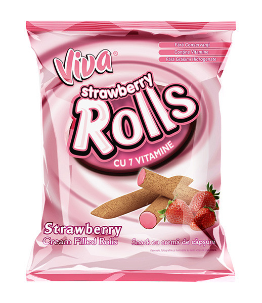 Viva Rolls Strawberry 18x100g