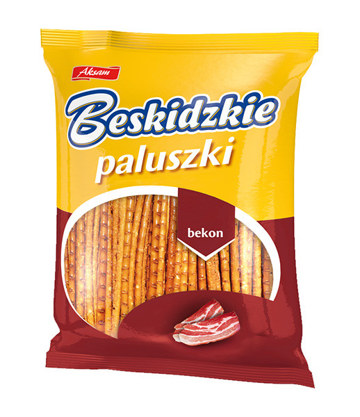 Aksam Beskidzkie Paluszki Bacon Sticks 8x180g