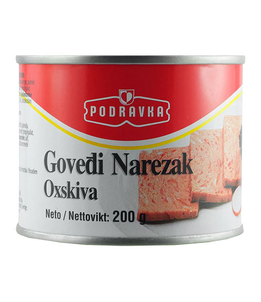 Podravka Beef Luncheon Meat - Govedi Nazerak 15x200g