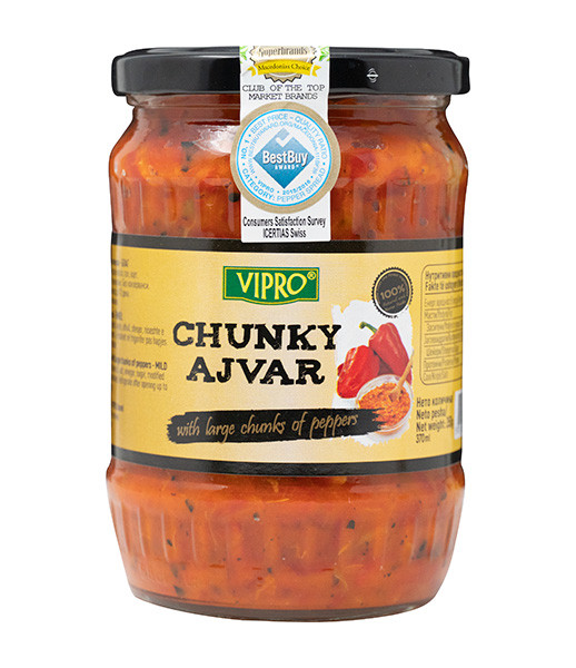 Vipro Home Made Ajvar Chunky Mild 6x580ml