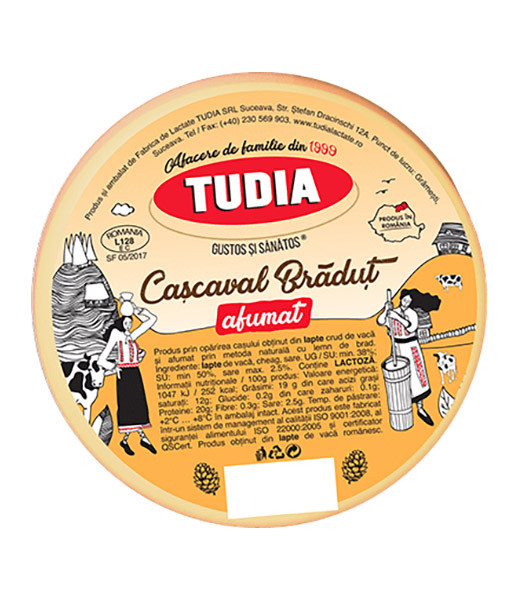 zz Tudia Bradut Smoked Yellow Cheese 10x400g