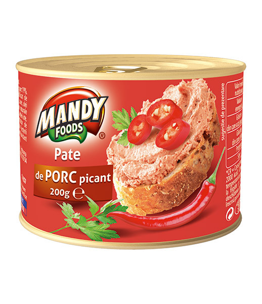 Mandy Foods Pate Spicy Pork 6x200g