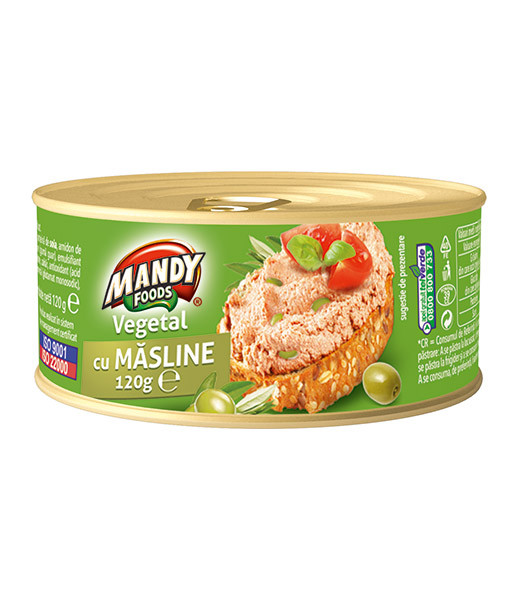 Mandy Foods Pate Veg. with Olive 6x120g