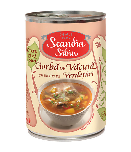 Scandia Sibiu Beef Soup 6x400g