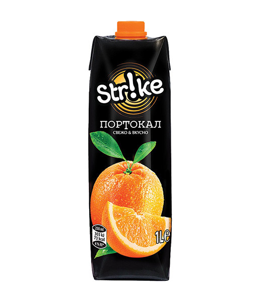 Strike Fruit Drink Orange 12x1L