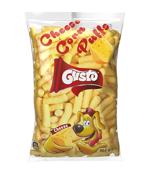 Gusto Cheese Corn Puffs 18x100g