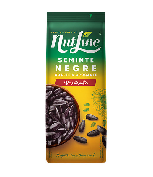 Nutline Sunflower Seeds Black No Salt 24x200g