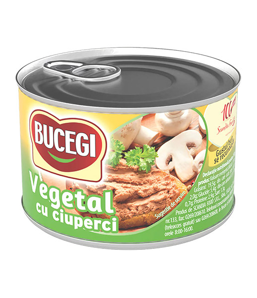 Bucegi Pate Vegetal Ciuperci (Mushrooms) 6x200g