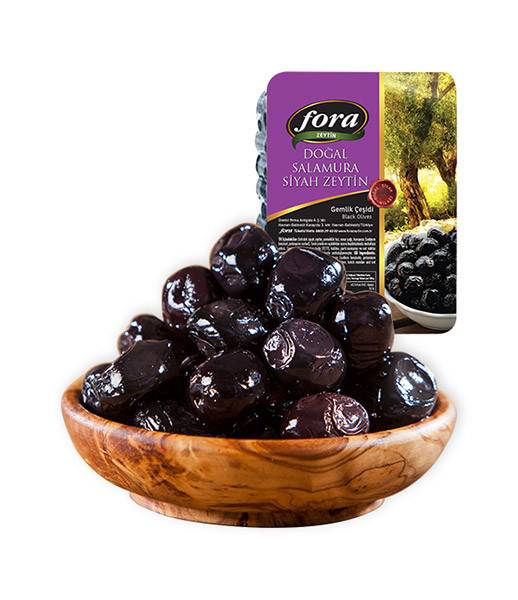 Fora Gemlic Black Olives in Vacuum (381-410) 24x200g