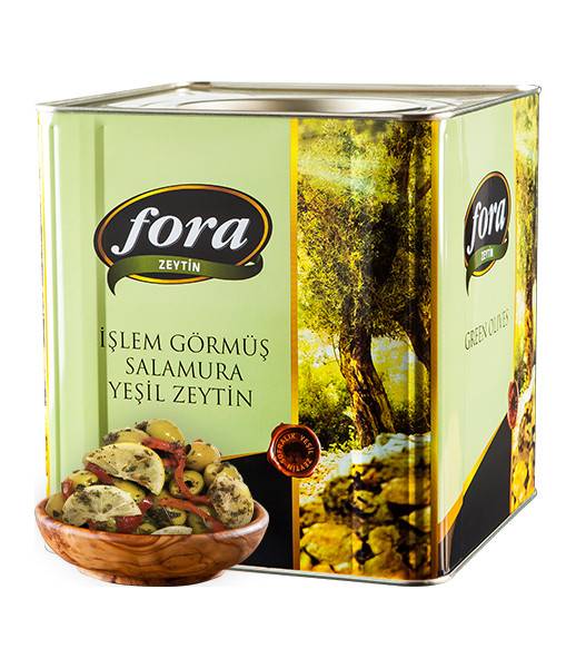 Fora Marinated Green Olives with Pepper (141-180) 1x7.4kg