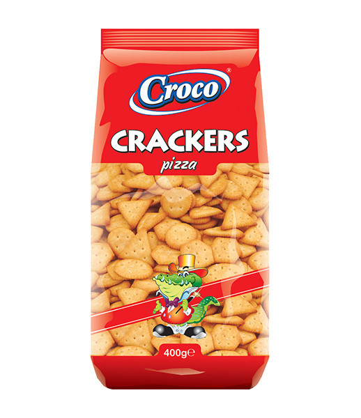 Croco Crackers Pizza Flavour 12x400g