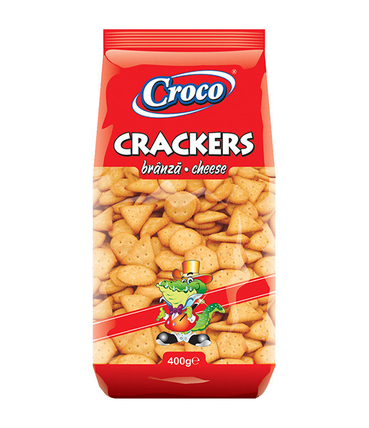 Croco Cheese Flavoured Crackers 12x400g