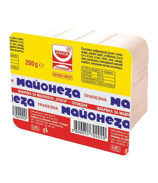 Krassi Table Mayonnaise 24x200g