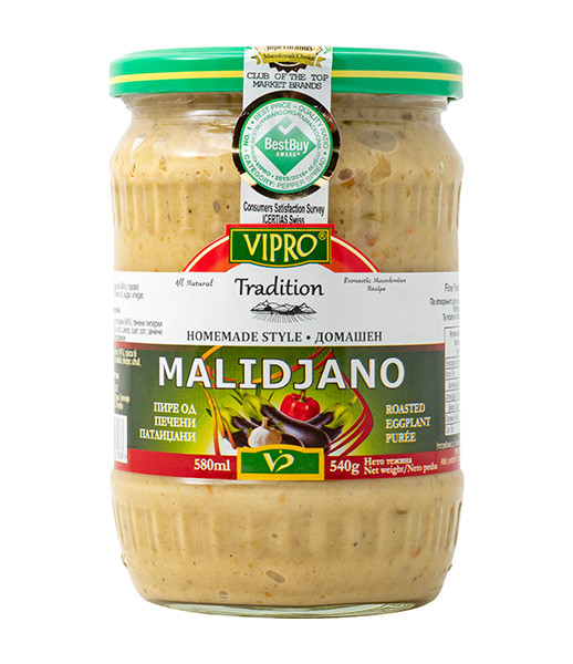 Vipro Home Made Roasted Eggplant Puree 6x580ml