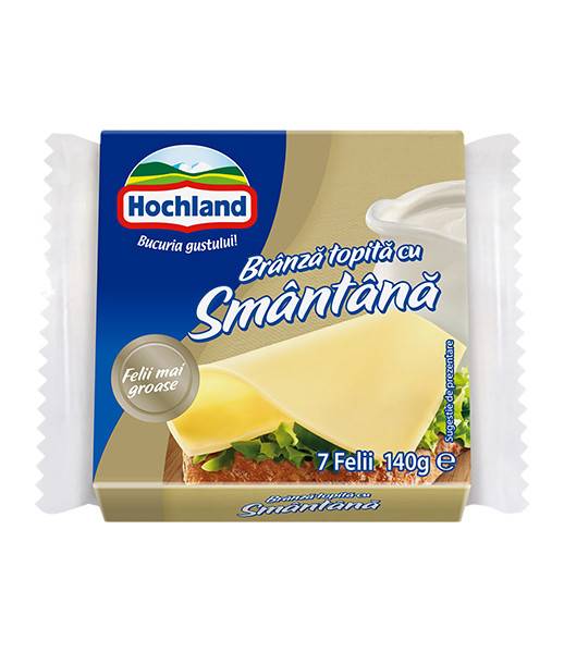 zz Ro Hochland PC Slice Cream (7 slices) (Branza Topita Felii Smantana) (32) 1x140g