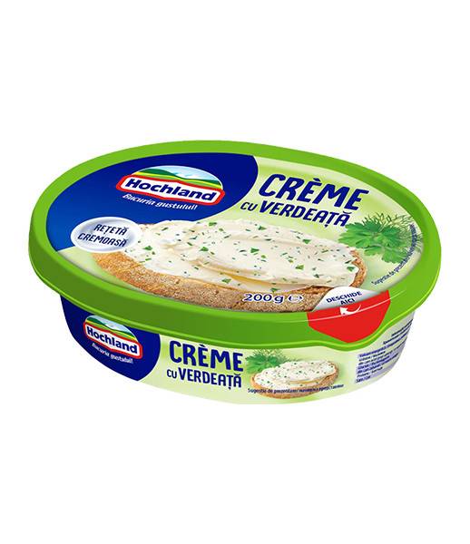 zz Ro Hochland Cream Crud Cheese with Herbs (Crema Verdeata) 6X200g