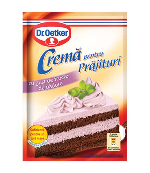 Dr Oetker Cake Cream Berry - Prajituri Fructe de Padure - 30x50g