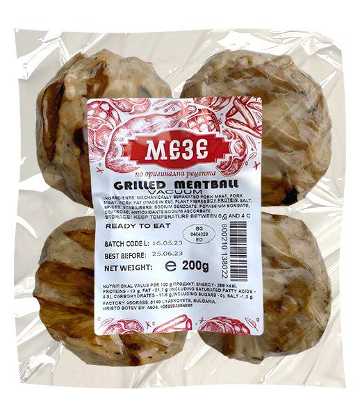 Meze Grilled Meatball Vacuum 1x200g