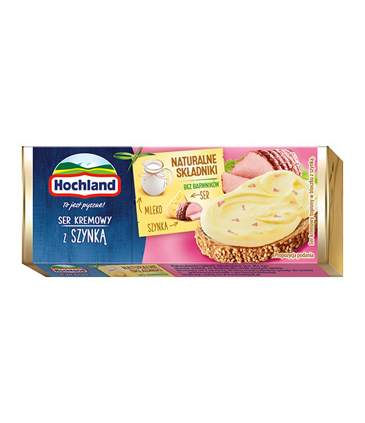 zz Hochland (08) Cheese Spread Block Ham (6) 1x90g (3921)