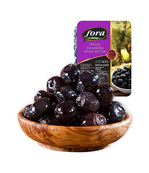 Fora Vaccum Gemlik Black Olives (410-460) 12x1Kg