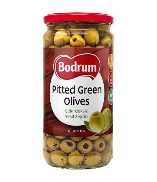 Bodrum Pitted Green Olives 6x720g