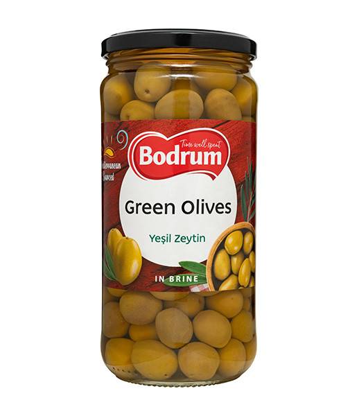 Bodrum Whole Green Olives 6x720g