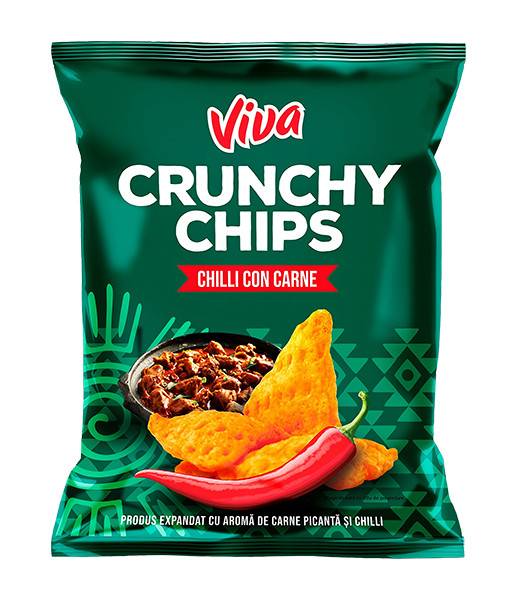 Crisps Viva Crunchy Chips Chilli Con Carne 20x100g