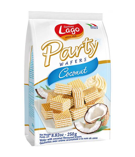 Lago Party Wafer Coconut 10x250g