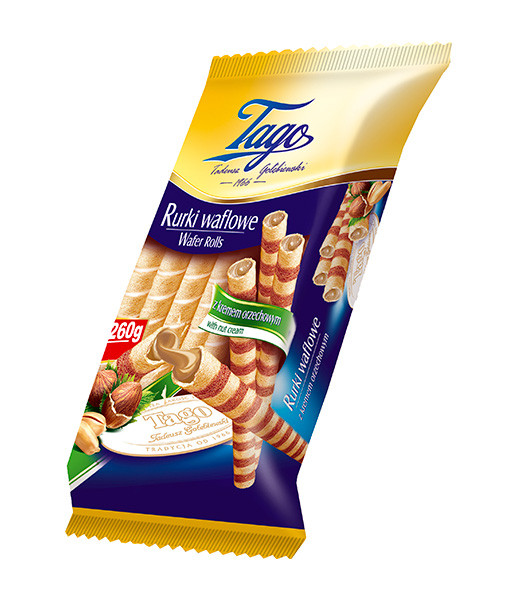 Tago (01) Wafer Rolls with Nuts 24x260g