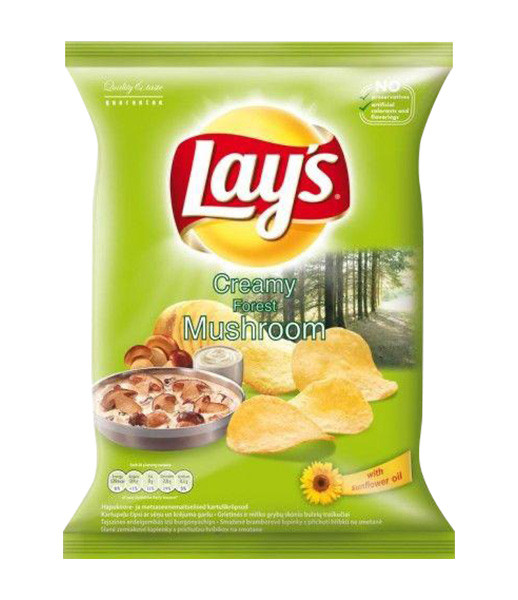 Crisps Lays Creamy Forest Mushroom 21x130g