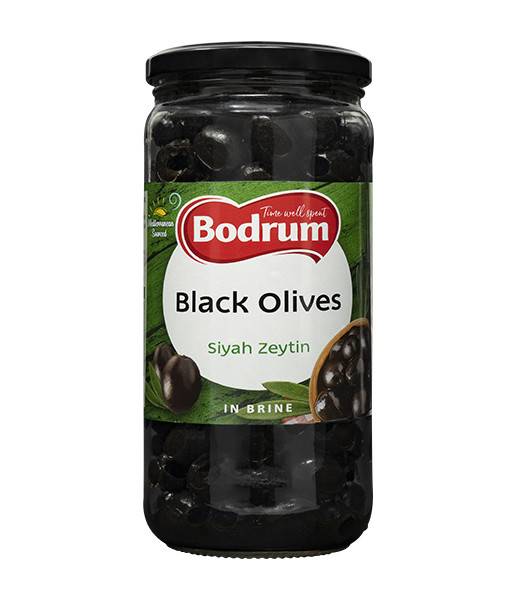 Bodrum Whole Black Olives 6x720g