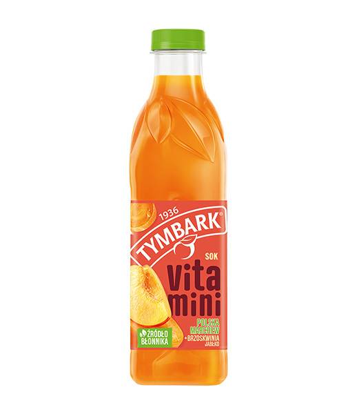Tymbark Bottle Vitamini Carrot Peach & Apple 6x1L